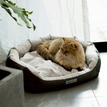 寵趣屋PetHouse 保暖敞開式貓咪狗狗深度睡眠寵物窩46x36x14