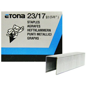 【文具通】ETONA E-23/17訂書針高17mm P2010012【APP滿額下單4%點數(單一帳號最高1000點)】7/31止