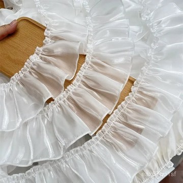 臺灣有貨⚡2025年新款窗簾褶皺花邊法式荷葉邊木耳蕾絲邊側邊裝飾條輔料配件 GEWZ