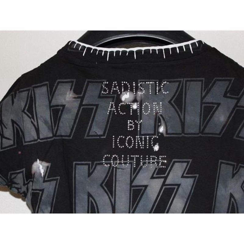 アイコニック SADISTIC ACTION ICONIC レディース半袖Tシャツ KISS Sサイズ 新品 アイコニック SADISTIC ACTION ICONIC レディース半袖Tシャツ