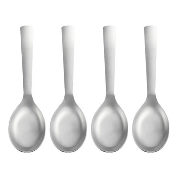 MiyAco 米雅可 典雅316不鏽鋼 小餐具便當匙 MY-H030010  銀色  4支