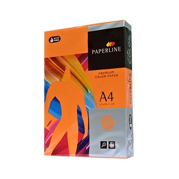 [領劵折50]【史代新文具】PAPER LINE 240 桔紅 80P A4 進口 彩色影印紙/多功能紙 (1包500張) 抗漲省荷包