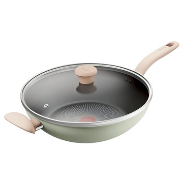 Tefal 特福 抹茶時光系列 不沾炒鍋 加蓋  30cm  1組