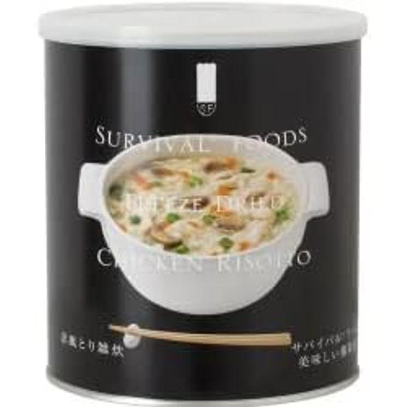 サバイバルフーズ 大缶 1個 洋風とり雑炊 1缶約10食 防災グッズ 非常食 マツコの知らない世界