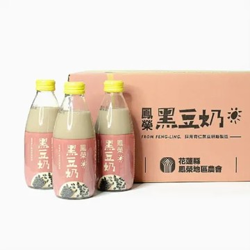 【花蓮鳳榮農會】黑豆奶1箱(245ml*24瓶/箱)