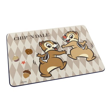 【Disney 迪士尼】軟式珪藻土吸水地墊-菱格系列 菱格奇奇蒂蒂 （60*40*0.5cm）_廠商直送