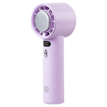 aibo 半導體冰敷 100檔調速 手持/桌立充電風扇  HA-FAN1144  柔霧紫