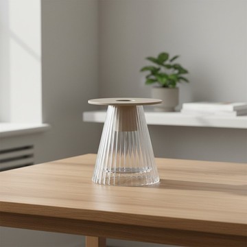 英國LSA | Beacon 小花器 (燭台) /透明/H10cm