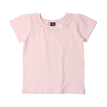 akachan honpo - 項鍊風T恤-粉紅色