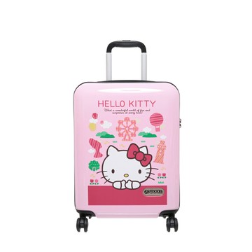 【OUTDOOR】Hello Kitty聯名款台灣景點20吋行李箱-粉紅色 /個 ODKT21A19PK｜領券最高折$220