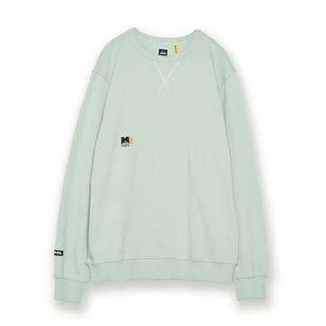 5th STREET｜山形｜男裝｜雪山圖案長袖T恤｜嫩綠