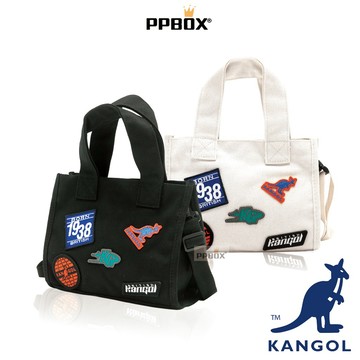 KANGOL 袋鼠 花樣貼繡 方塊包 66251716 時尚