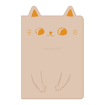 O Cat 貓耳隨身名片本 拿鐵