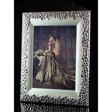 弗萊文次創意加寬金屬歐式現代簡約禮品家用掛墻相框10寸相框