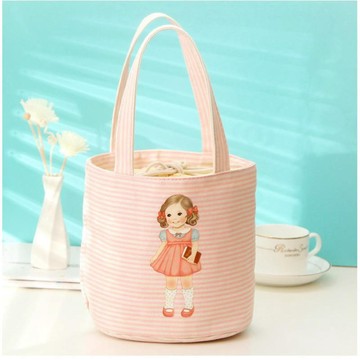 Augelute 卡通洋娃娃保溫包 加厚保溫袋 學生帶飯 午餐包 野餐收納包 冰包 88078