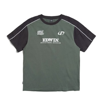 EDWIN｜男裝｜競速風格短袖T恤