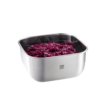 德國 GEFU 可微波不鏽鋼保鮮盒/便當盒-方形900ml