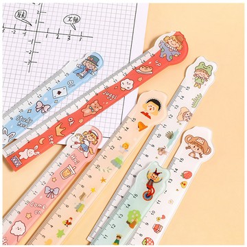 現貨《文具用品WG6】15cm卡通直尺 獨角獸 兒童學習用品 ♥ 可愛動物量尺 小學生文具 卡通尺 測量工具 開學必備