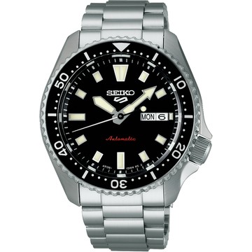 SEIKO 5 Sports SKX 經典復刻機械錶 開學季好禮-銀X黑/42.5mm(SRPL85K1/4R36-17K0D)