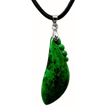 招財綠福瓜 天然A貨翡翠墜鍊玉墜子項鍊H04