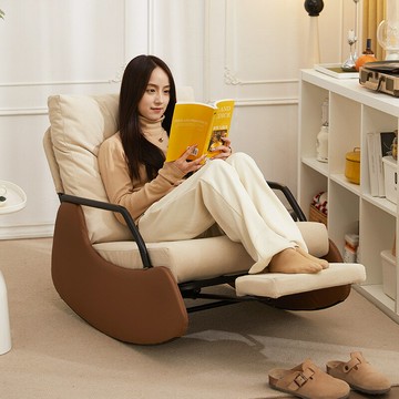 懶人沙發可睡可躺單人搖椅客廳輕奢家用搖搖椅躺椅成人陽台休閒椅
