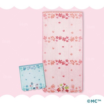 【moomin】小花浴巾 小花毛巾 浴巾 毛巾 方巾 手帕 姆明毛巾