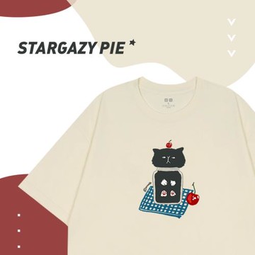 STARGAZY PIE 復古潮牌美式印花寬松bf短袖t恤男女純棉情侶潮流bf