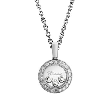 【Chopard 蕭邦】快樂賺吊墜 鑽石 項鍊
