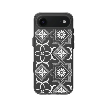 iPhone Air Clear (相機按鈕) 酷墨灰 - 老屋顏 Old House Face - 壓花玻璃-方塊舞