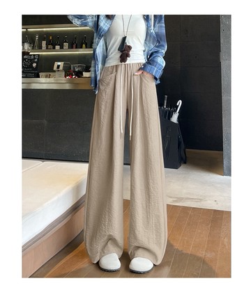 BAi白媽媽 奶芙山本褲／肌理感闊腿彎刀褲M-XL號－【356197】