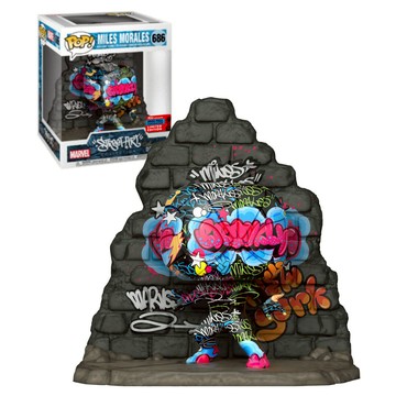 FUNKO POP 686 豪華版  蜘蛛人 邁爾斯 莫拉瑞斯 街頭塗鴉 收藏 公仔