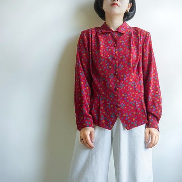 手繪氣泡/日本古著襯衫