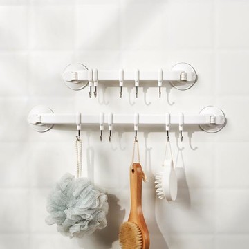 米木新品 日式真空免釘掛鉤吸盤 三角墻角掛鉤廚房浴室廚具掛架