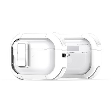 HH Apple AirPods 4 自動彈蓋磁扣晶透防摔保護殼-白