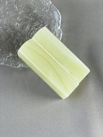 【玉玉印章】 淺條紋青玉印章 獨特結婚對章系列