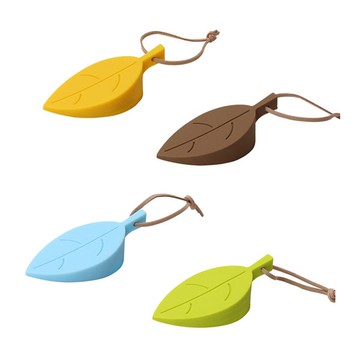 9694 樹葉矽膠門擋 立體可掛門塞 門縫門檔 帶繩門縫擋片 防關門夾手