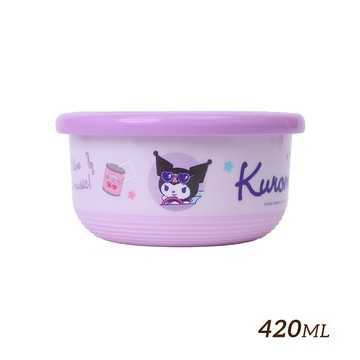 【HOUSUXI】三麗鷗酷洛米-不鏽鋼雙層隔熱碗420ml【新品上市↘74折起】＜售價已折＞
