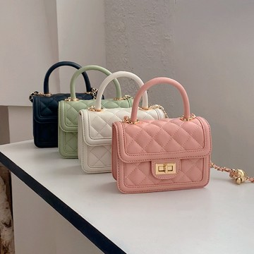 🔥臺灣出貨🔥2025新款女包原創時尚百搭小方包潮小香風菱格鏈條包單肩斜挎包
