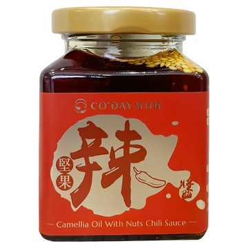 CO'DAY 好日籽 苦茶油堅果辣椒醬 170g，香辣夠味，拌飯拌麵佐餐皆宜  1瓶