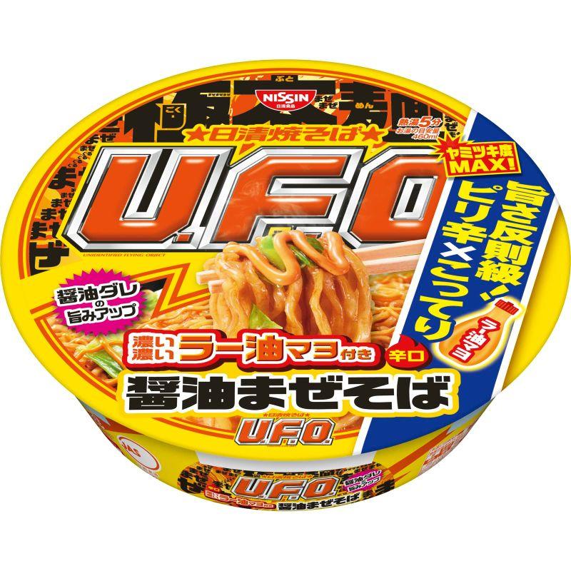 日清食品 濃い濃いラー油マヨ付き醤油まぜそば カップ麺 112g×12個