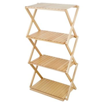 Nuit 努特 桃樂絲 木製四層置物架 NTF253  1個  原木色