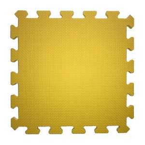 素色安全地墊30x30x1cm 6入-檸檬黃