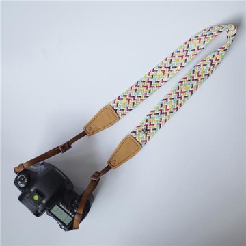 cam-in相機背帶單反編織可調掛脖斜跨掛帶掛脖復古文藝微單肩帶