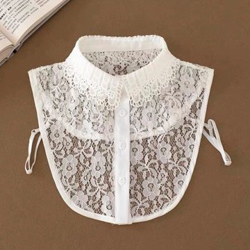 [巴黎精品] 現貨+預購 假領子襯衫領片-鏤空蕾絲韓版百搭女裝配件2色a1gg17