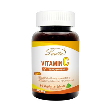 LOVITA愛維他 長效緩釋型維他命C素食錠1000mg 60錠