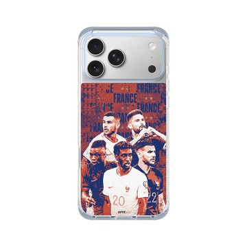 iPhone 17 Pro Max ClearX (MagSafe 兼容) 冰透藍 - FFF - France National team - Pattern