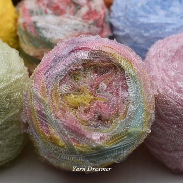 12色可選  亮光小耳朵泡泡花式紗 特色毛線 包包小物DIY編織手工線 特色線 特殊線