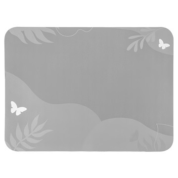 UTOOKII 矽藻土桌面吸水墊 適用於廚房臥室浴室 吸水防滑  30 x 40 x 0.3cm  翩翩蝶影 灰色  1個