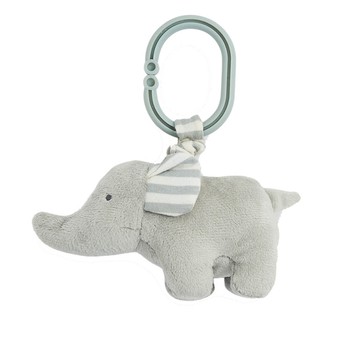 英國 JoJo Maman BeBe - 嬰兒床/推車安撫玩具_布玩系列-大象