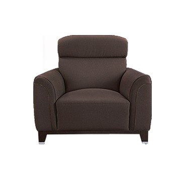 ASSARI-善太郎單人座貓抓皮沙發咖啡